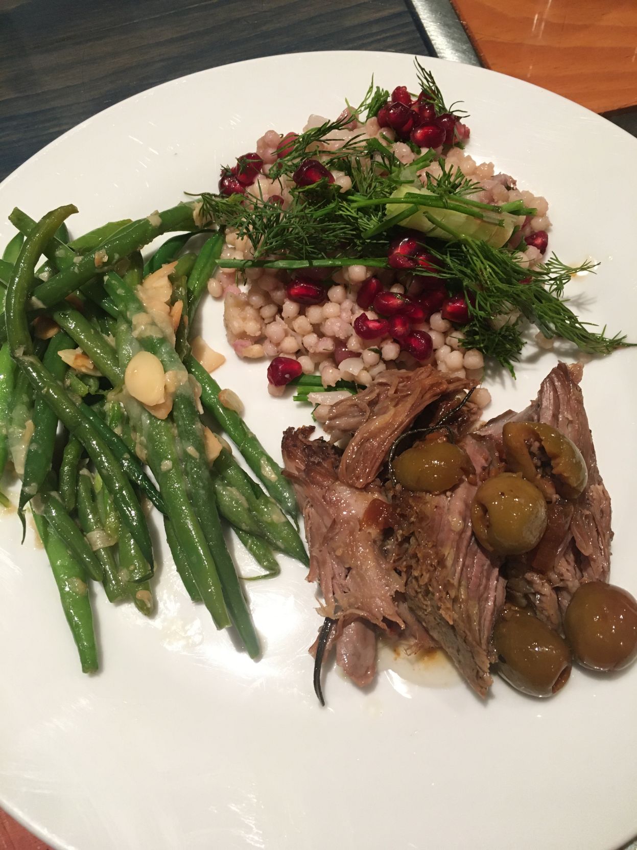 Colorful Israeli couscous